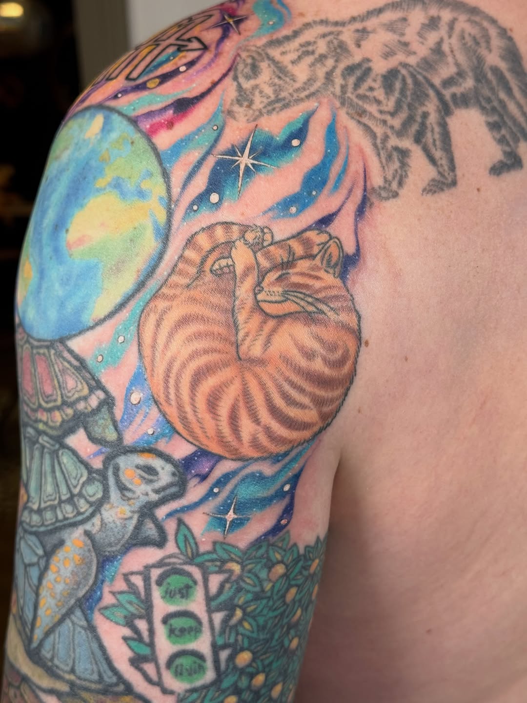 Tattoo by @larkrestattoos — realism, new_school