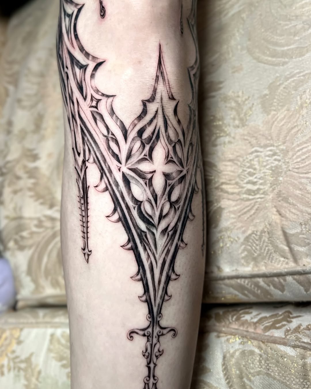 Tattoo by @inklore_ β ornamental, black_and_grey