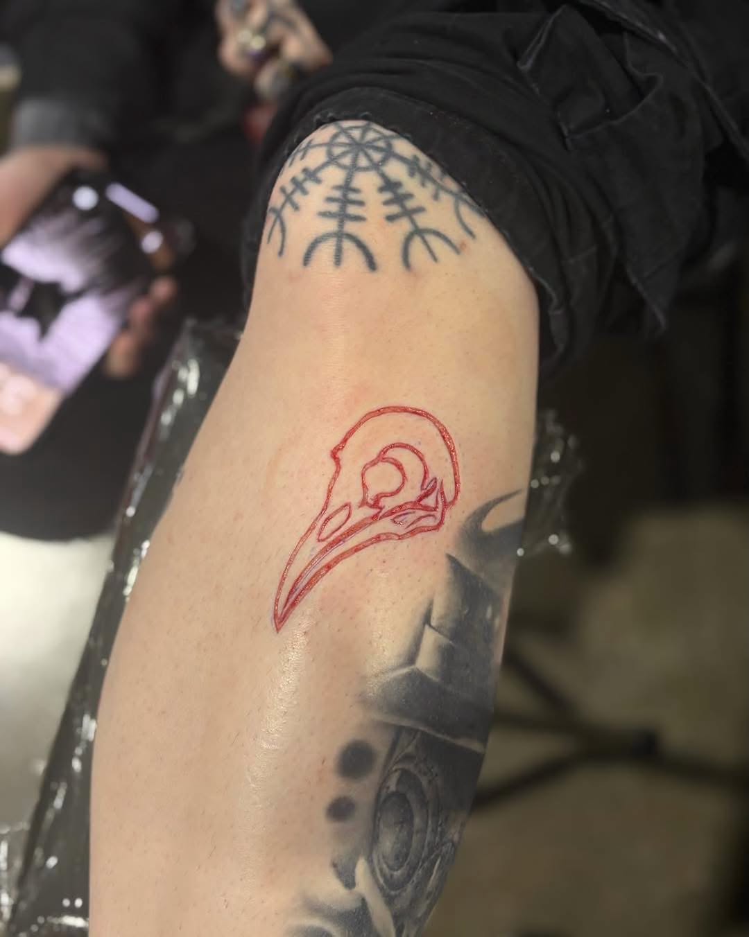 Tattoo by @foxesden666 — blackwork