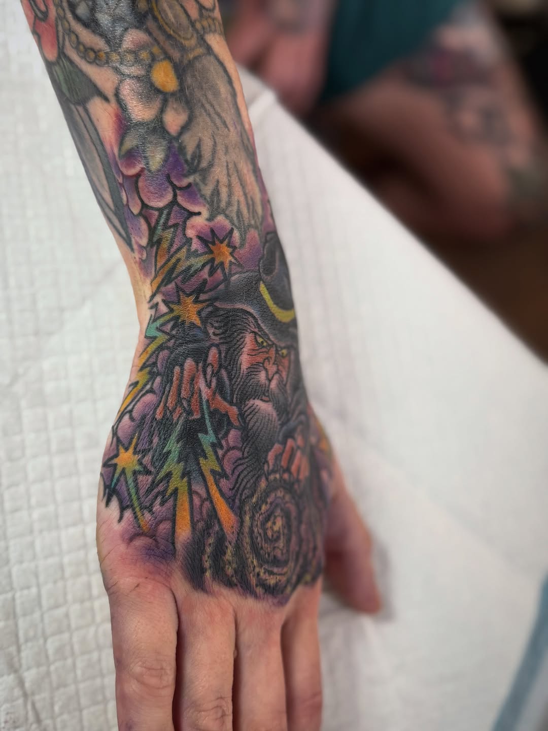 Tattoo by @shesarudemisfit — new_school, blackwork