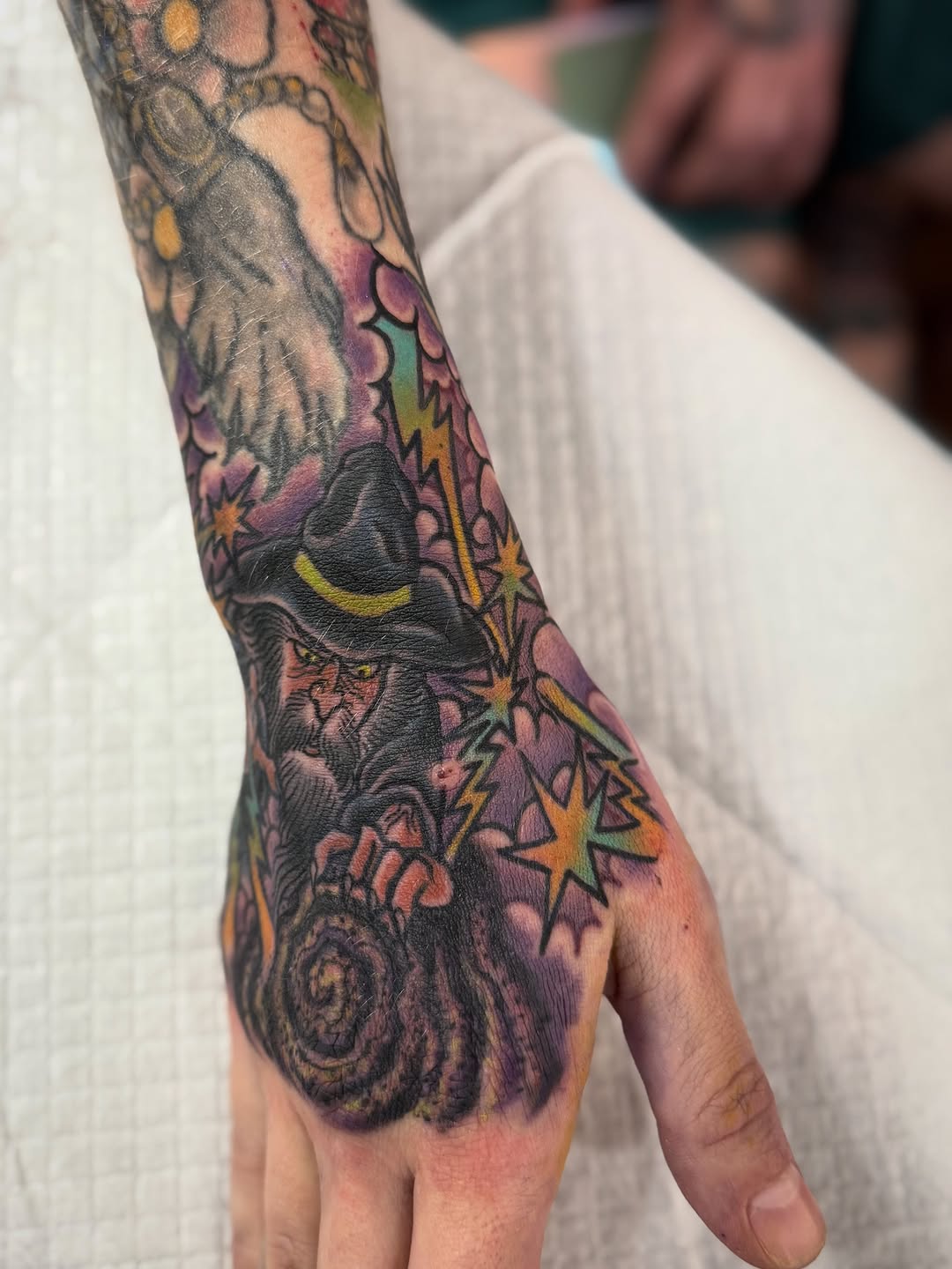 Tattoo by @shesarudemisfit — new_school, blackwork