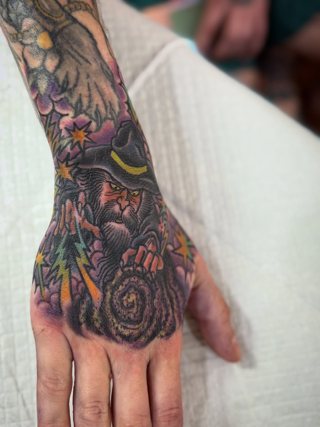 Tattoo by @shesarudemisfit — new_school, blackwork