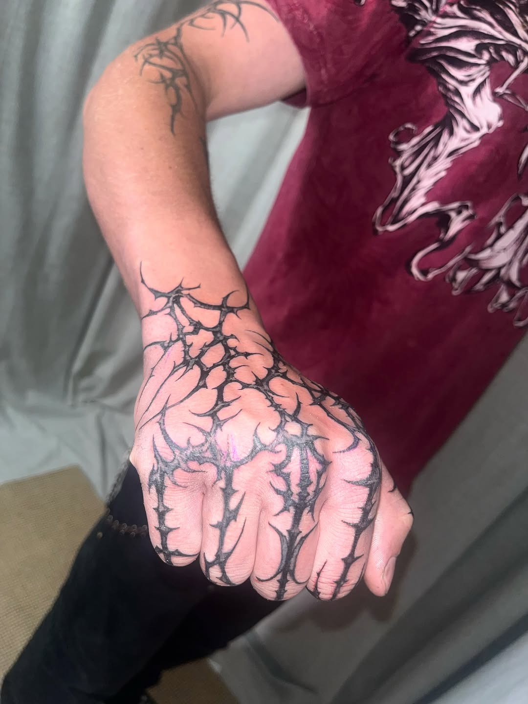 Tattoo by @michelleyoon_ttt — blackwork