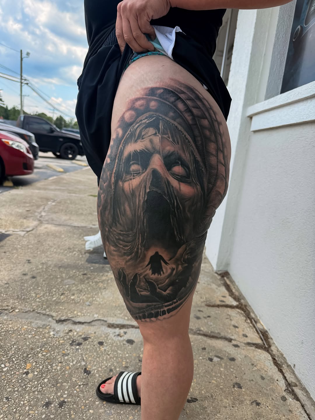 Tattoo by @guzman_tattoo_ — realism, black_and_grey