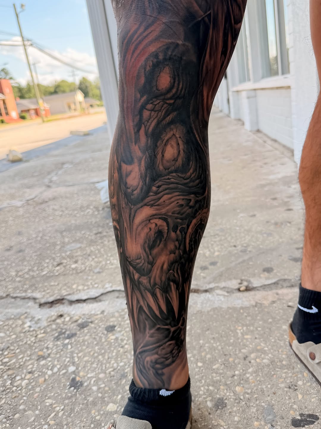 Tattoo by @guzman_tattoo_ — black_and_grey, realism