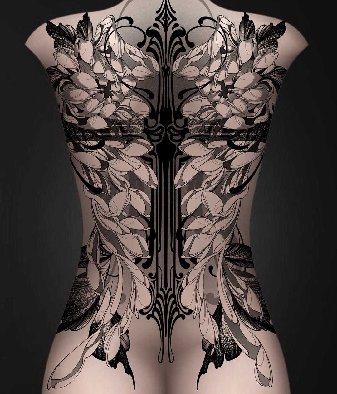 Tattoo by @72_blk — black_and_grey, ornamental