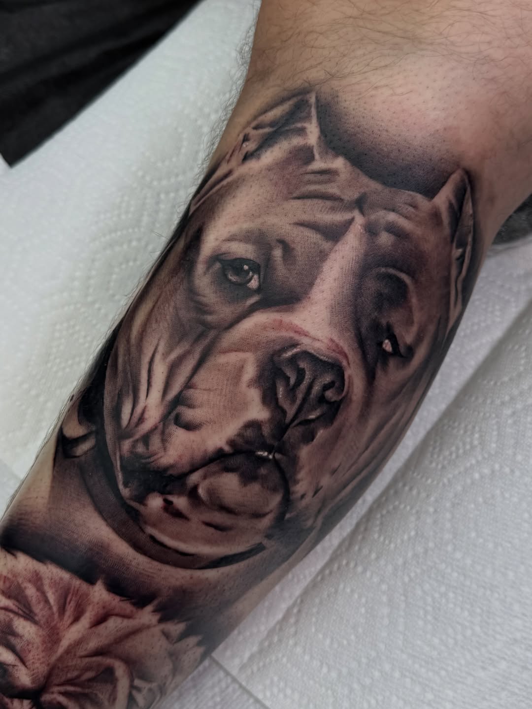 Tattoo by @alinas_tattoos — realism, black_and_grey