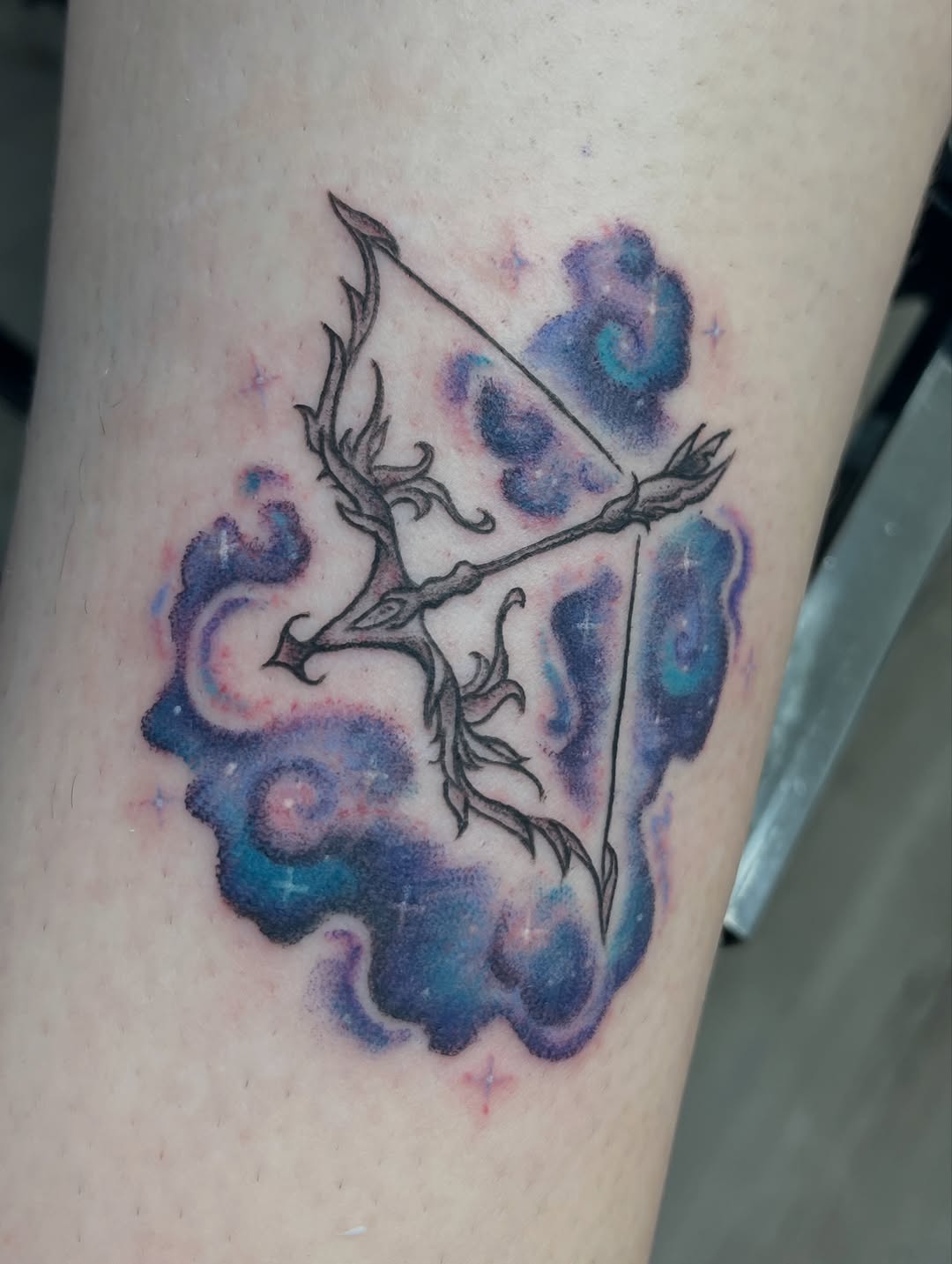 Tattoo by @birdy_tattoos — illustrative, watercolor