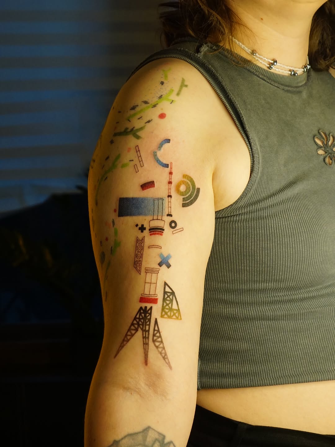 Tattoo by @lub_lub_art β geometric, trash_polka