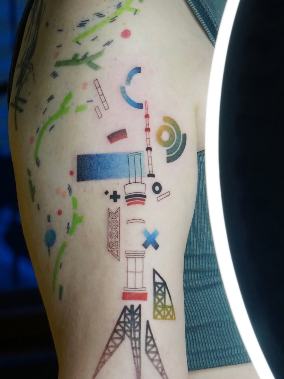 Tattoo by @lub_lub_art β geometric, trash_polka