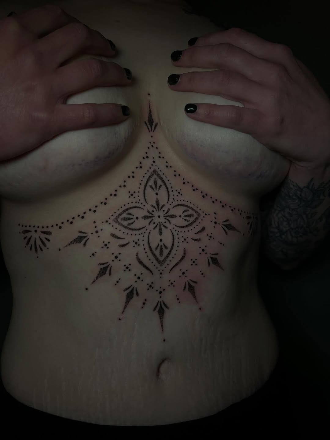 Tattoo by @maya.wild.art โ dotwork, ornamental