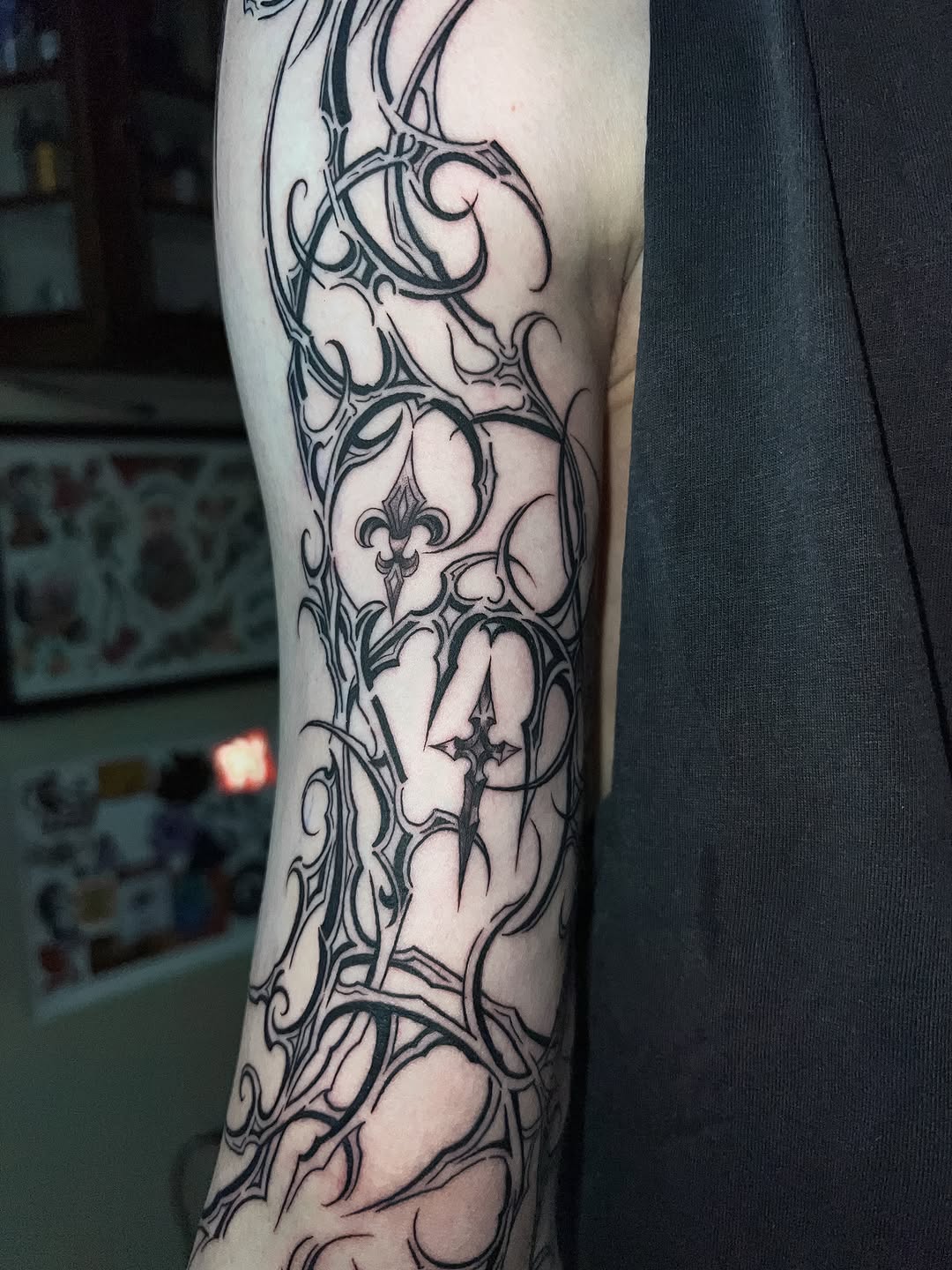 Tattoo by @kalambur.tattoo — blackwork, ornamental