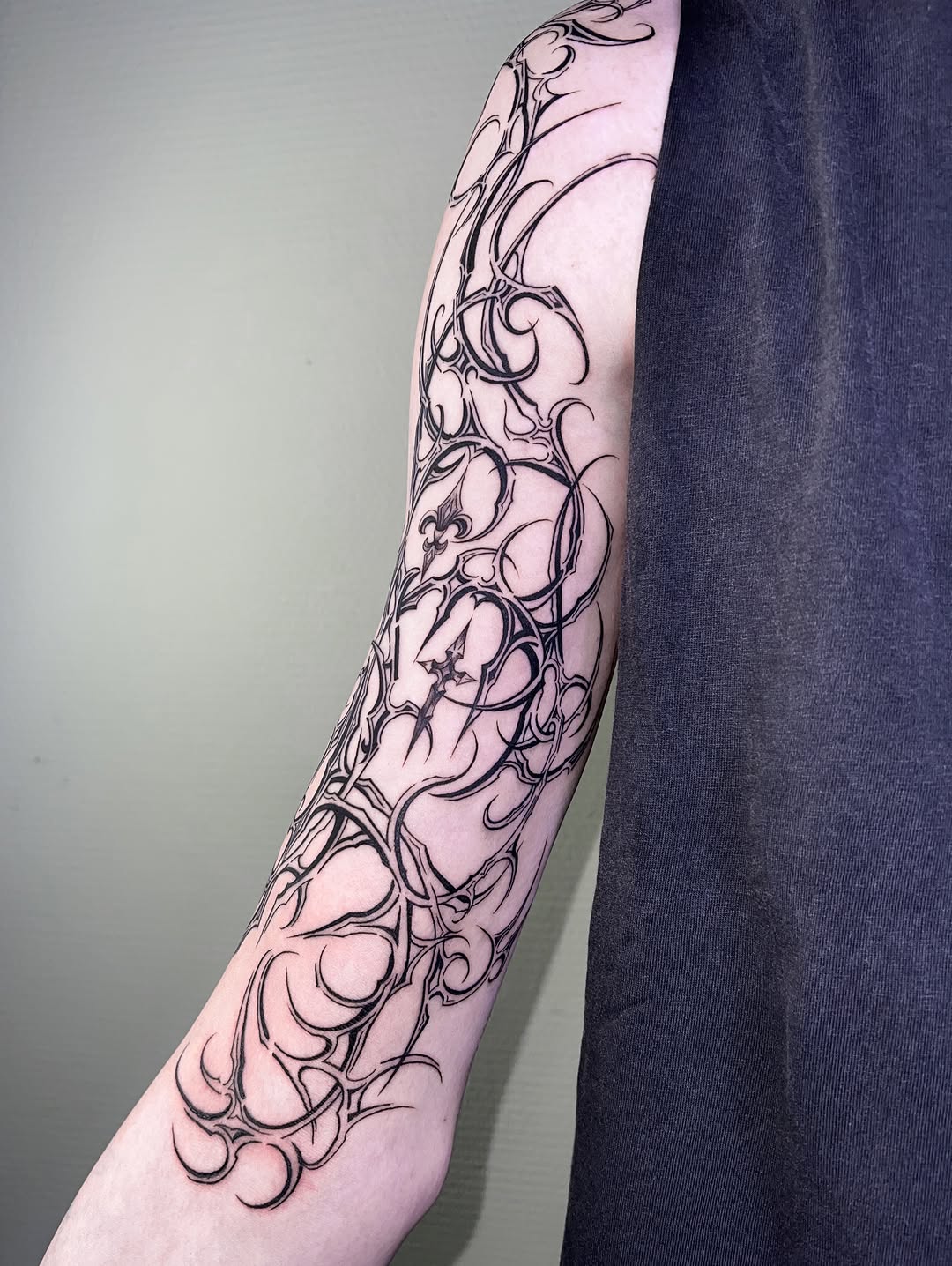 Tattoo by @kalambur.tattoo — blackwork, ornamental