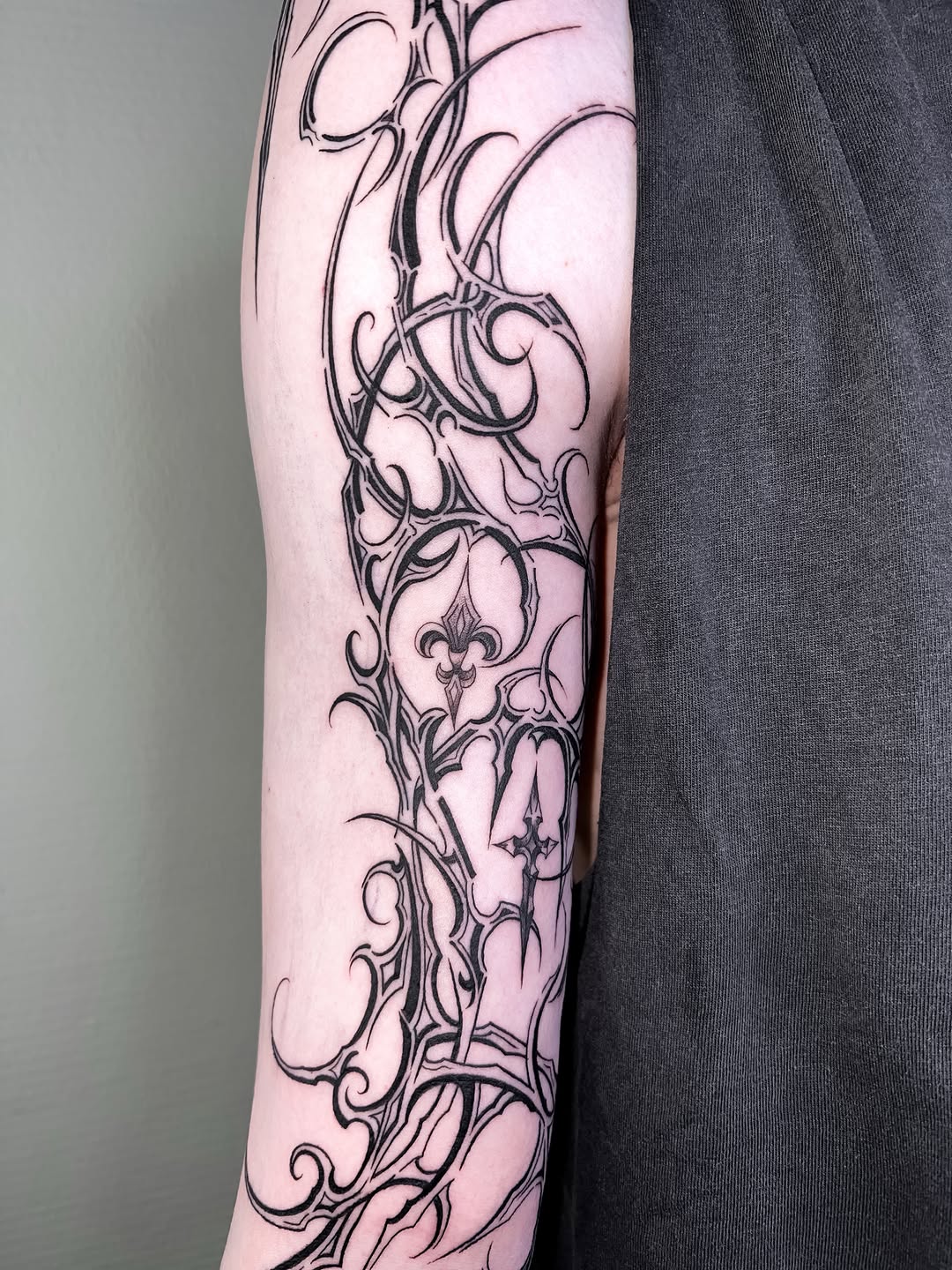Tattoo by @kalambur.tattoo — blackwork, ornamental