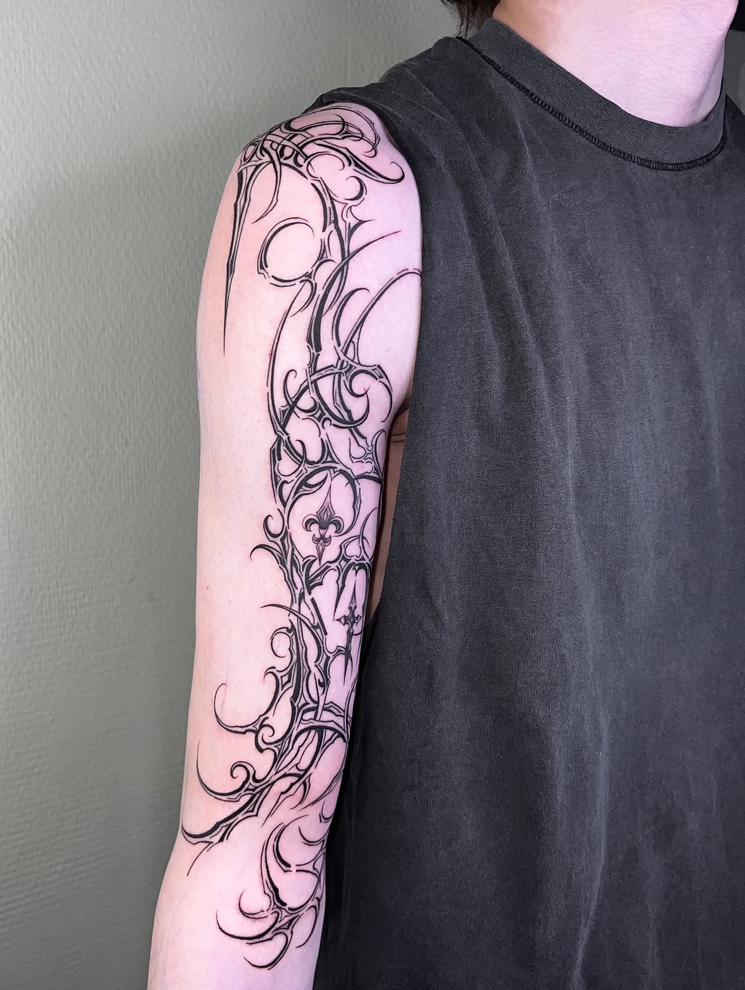 Tattoo by @kalambur.tattoo — blackwork, ornamental