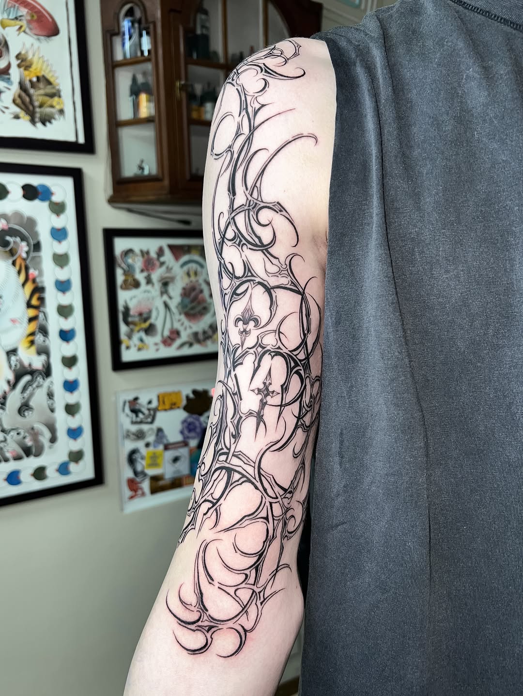 Tattoo by @kalambur.tattoo — blackwork, ornamental