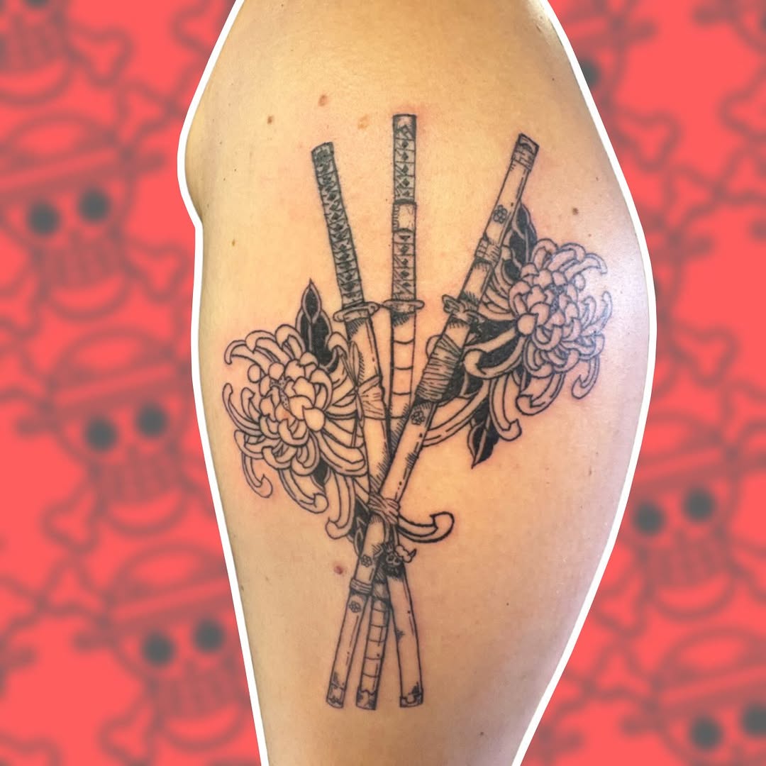 Tattoo by @jaygraceinks — japanese_irezumi, black_and_grey