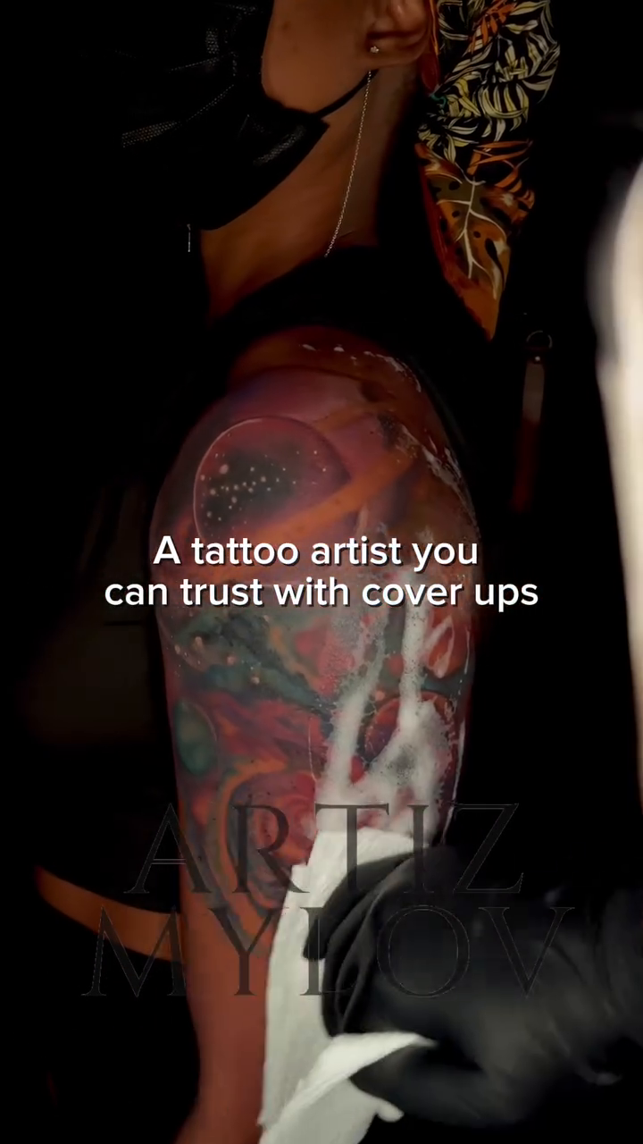 Tattoo by @artizmylov — realism, trash_polka
