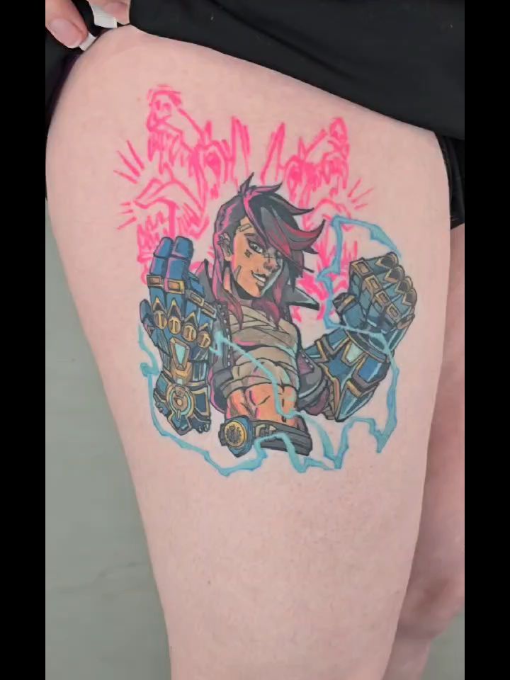 Tattoo by @dragonrock_tattoos — anime, new_school