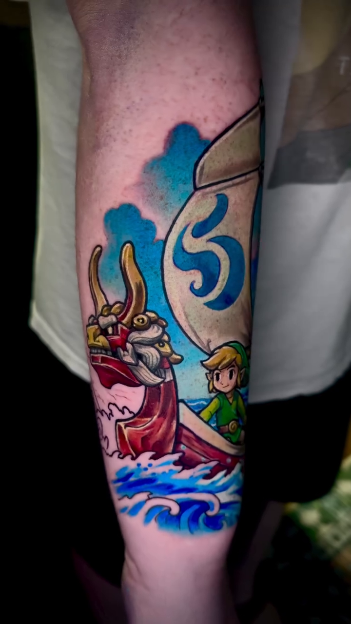 Tattoo by @tyty_tattoos — anime, new_school
