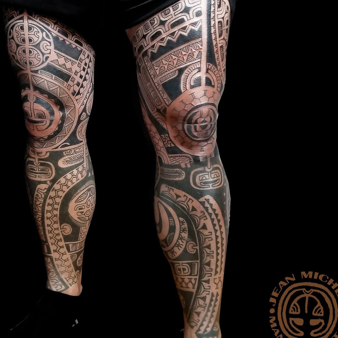 Tattoo by @jeanmichelmanutea โ tribal, blackwork