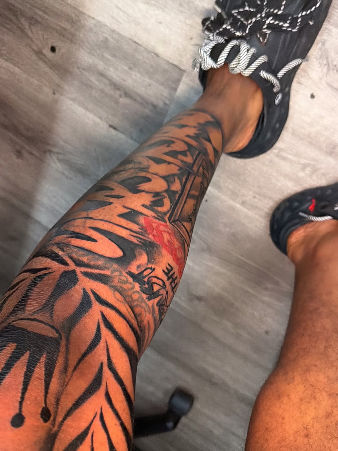 Tattoo by @inkbyjaee — blackwork, lettering_script