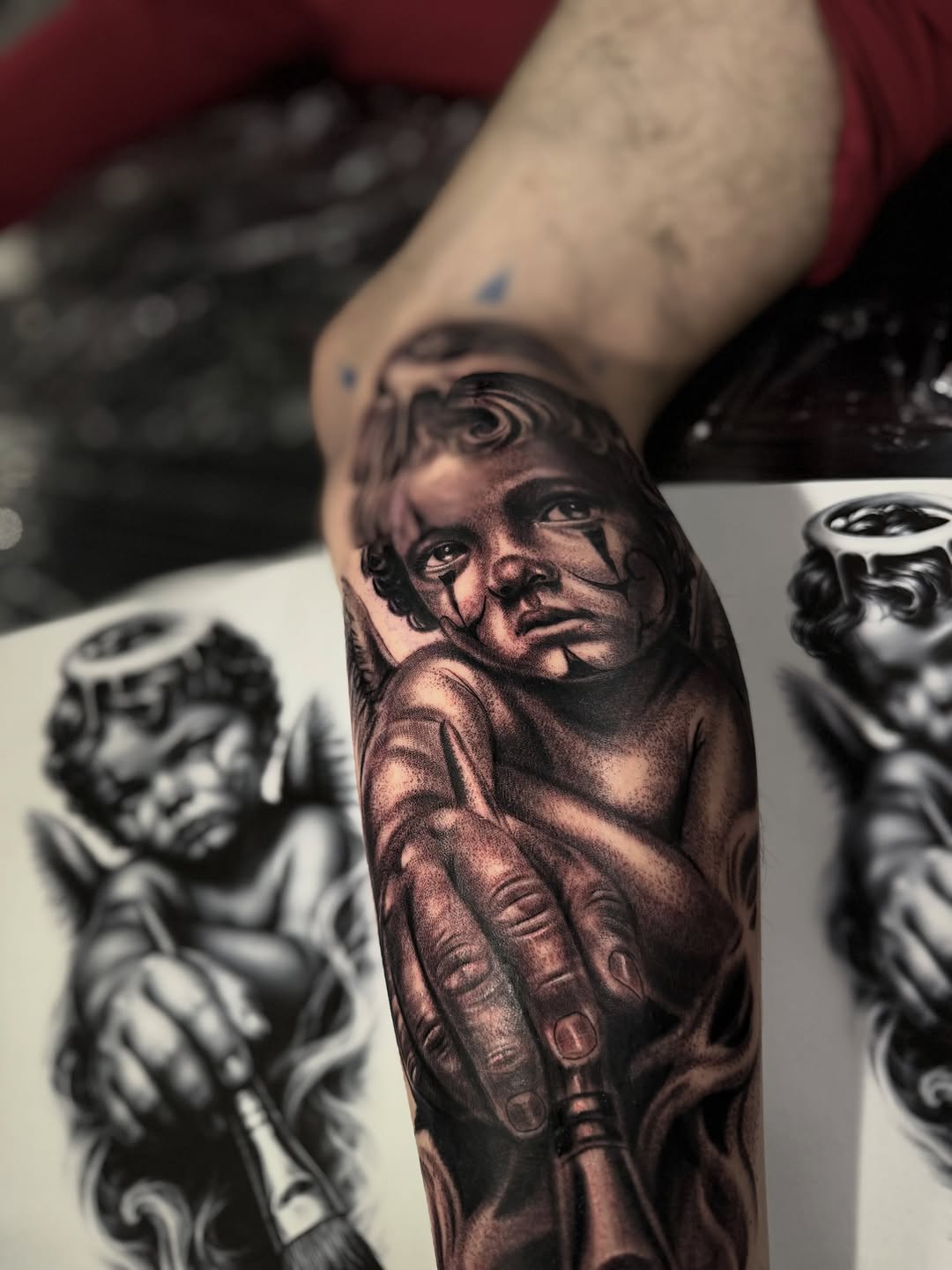 Tattoo by @inkedby.jf โ realism, black_and_grey