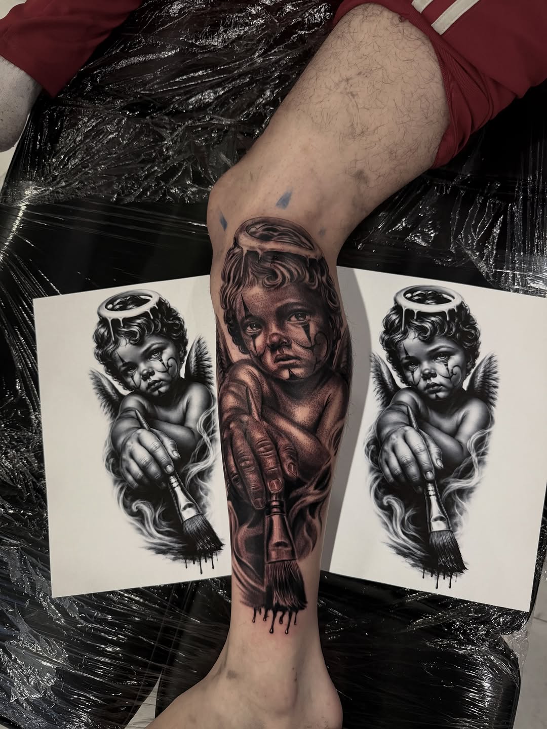 Tattoo by @inkedby.jf โ realism, black_and_grey