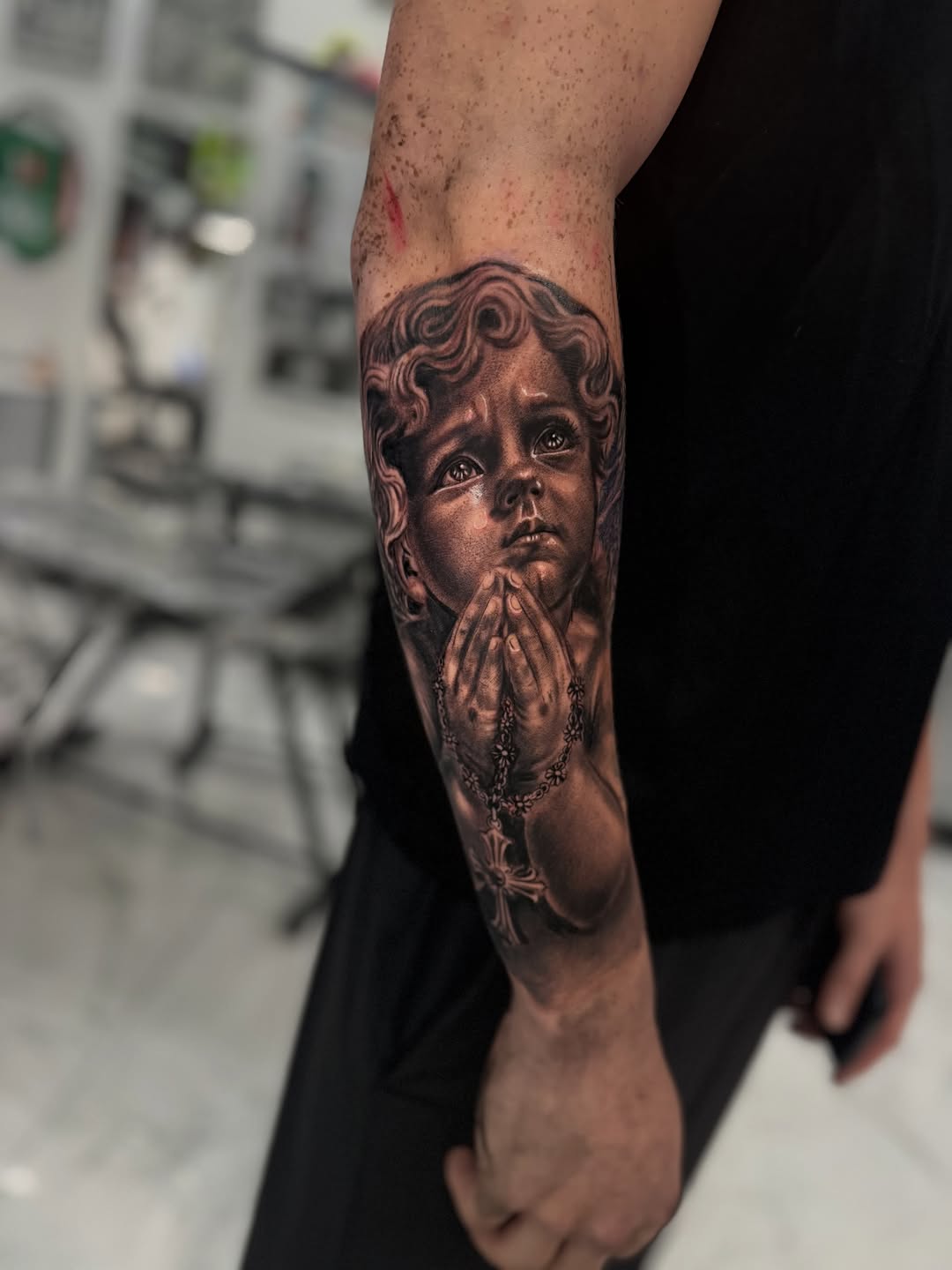 Tattoo by @inkedby.jf โ realism, black_and_grey