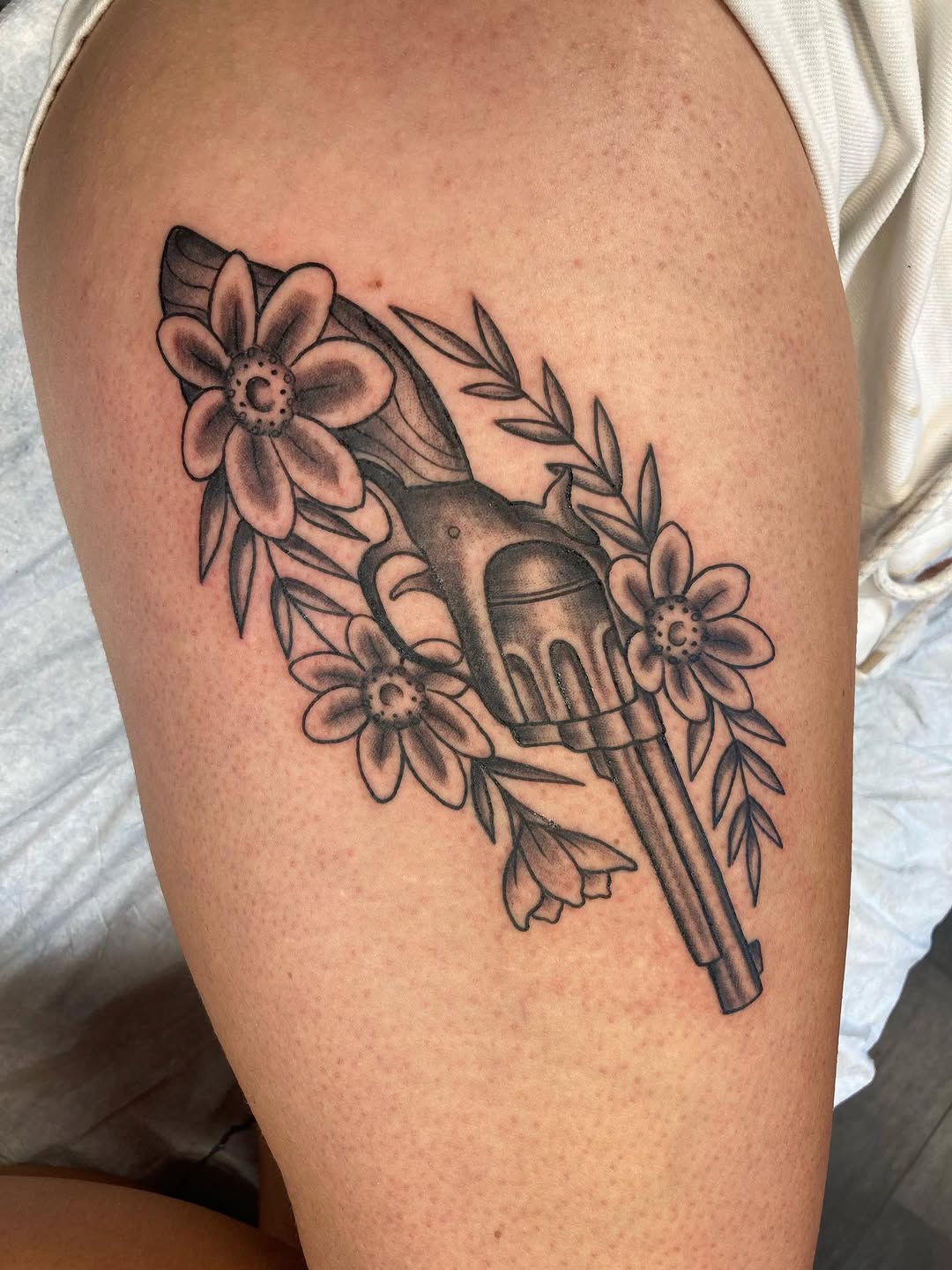 Tattoo by @jessewortheytattoo — black_and_grey, realism
