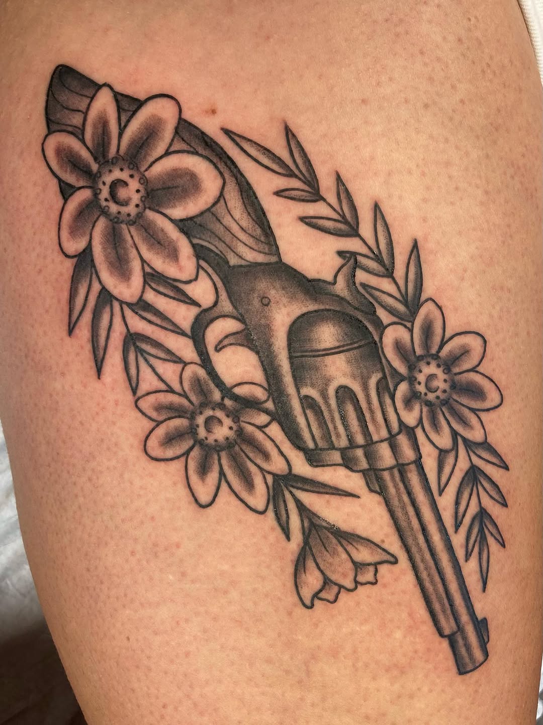 Tattoo by @jessewortheytattoo — black_and_grey, realism