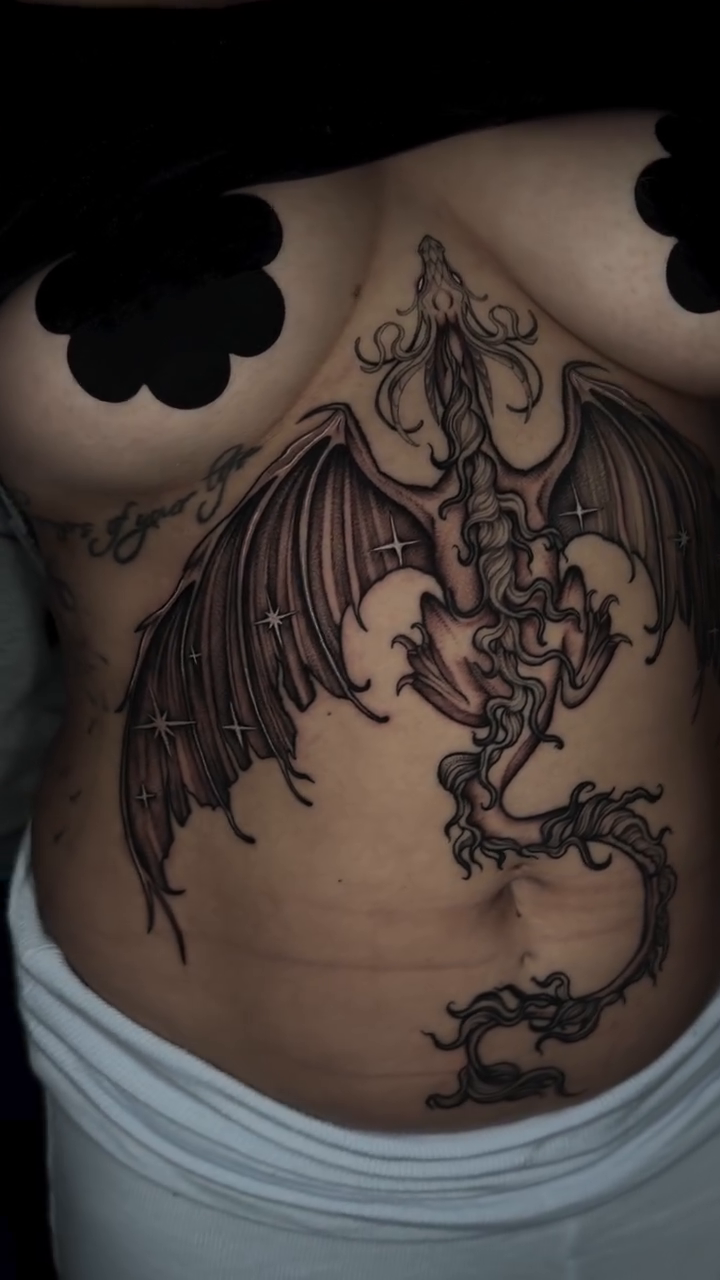 Tattoo by @selestial.tattoos — japanese_irezumi, black_and_grey