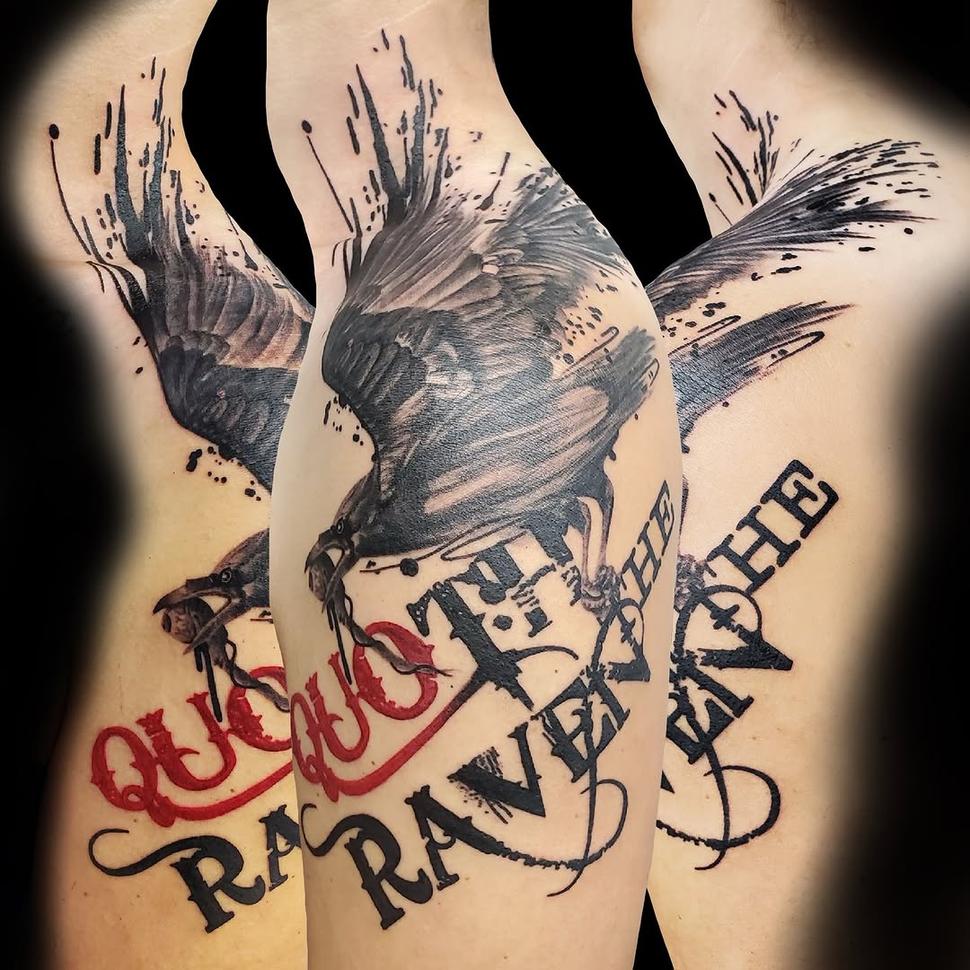 Tattoo by @bree_annatattoos โ realism, lettering_script