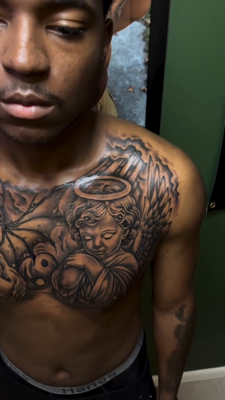 Tattoo by @two.tatted — black_and_grey, realism