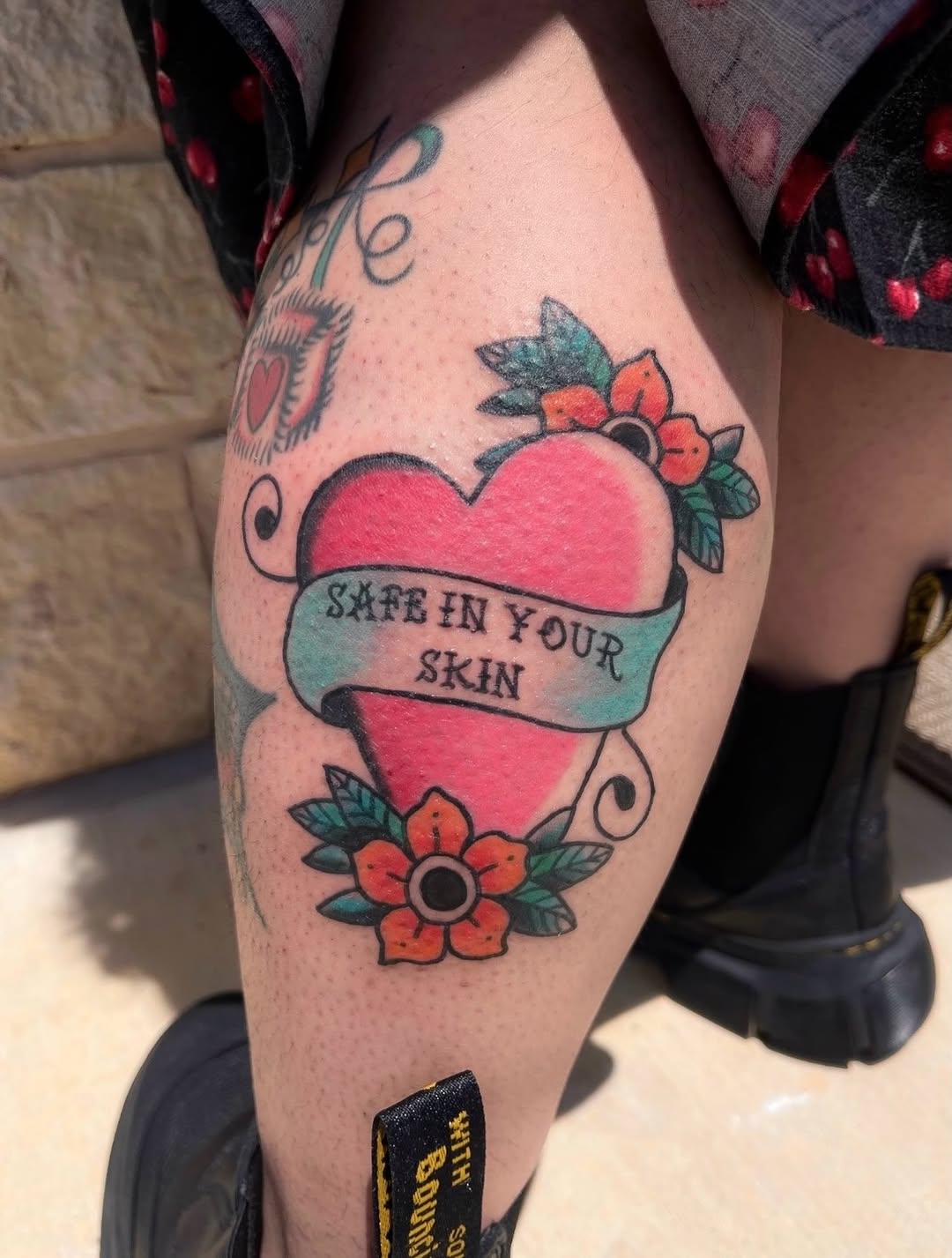 Tattoo by @mia_tatilla — american_traditional, lettering_script
