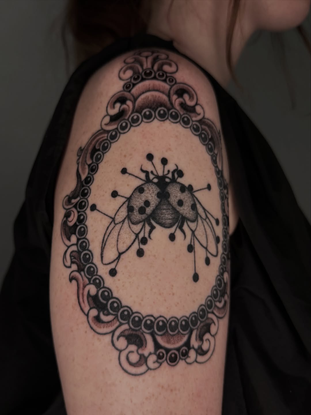 Tattoo by @ofcourseithurts — black_and_grey, ornamental