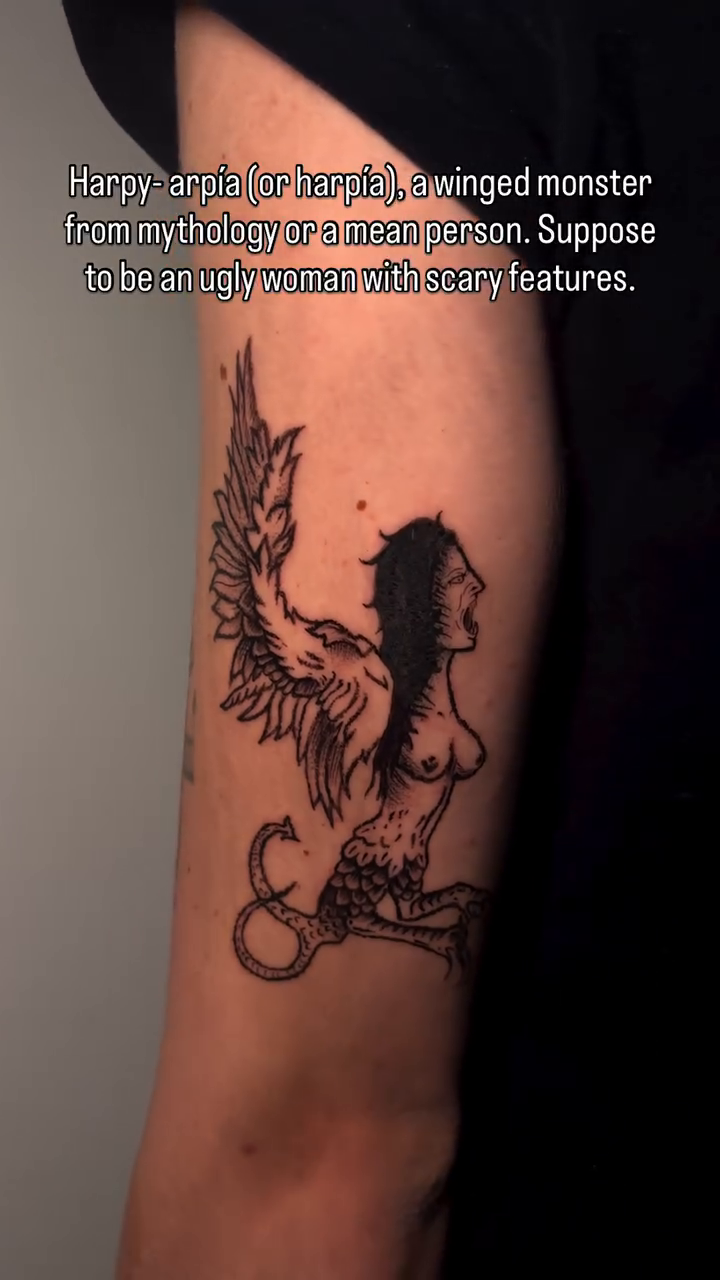 Tattoo by @therealtatbrat — blackwork
