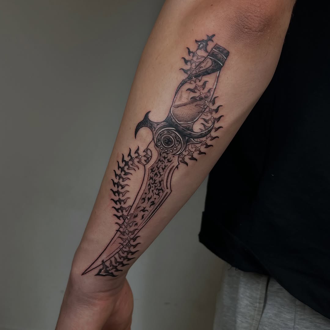 Tattoo by @soppa_tattoo — black_and_grey, dark_realism