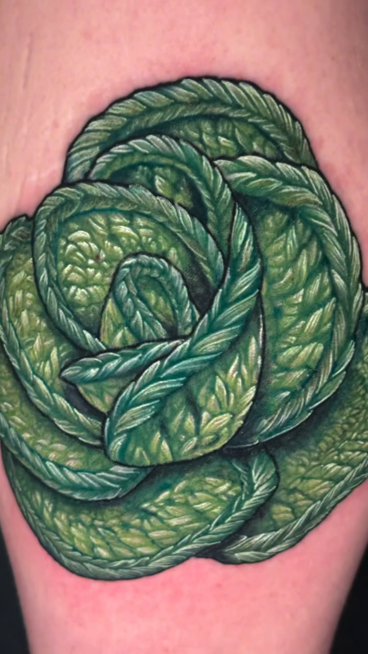 Tattoo by @joeskram — realism, dotwork