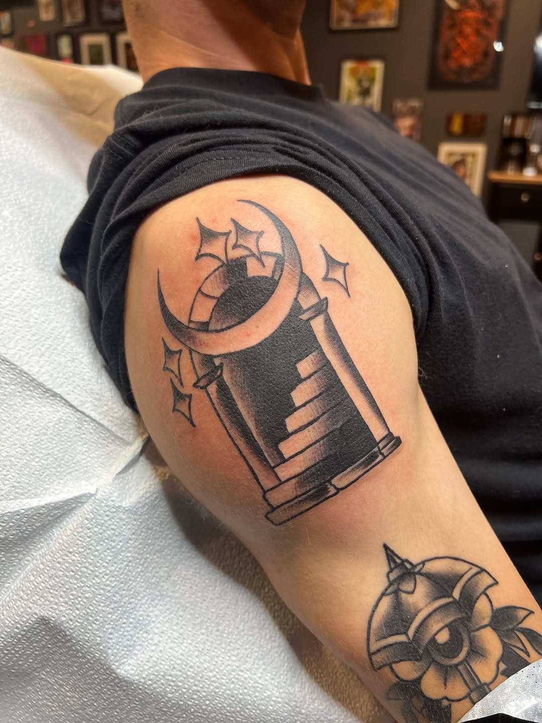 Tattoo by @fizzy_jizzles_wtc — black_and_grey, chicano
