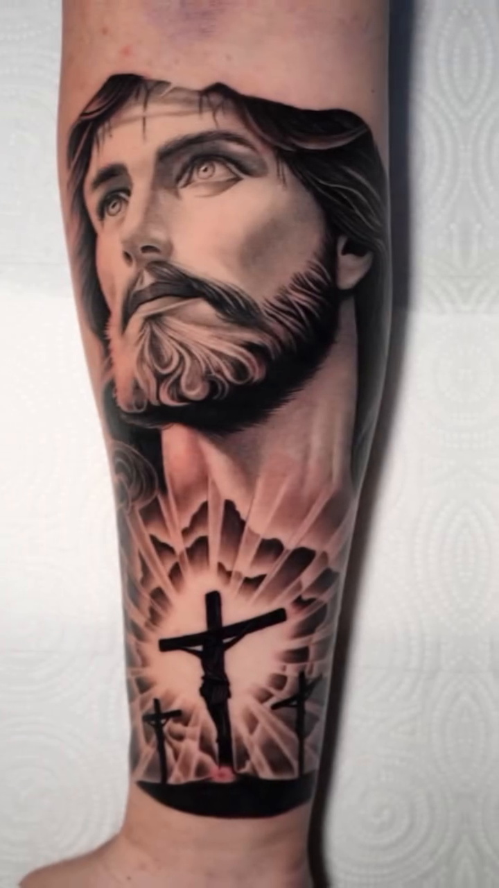 Tattoo by @webbz_tattoos — realism, black_and_grey