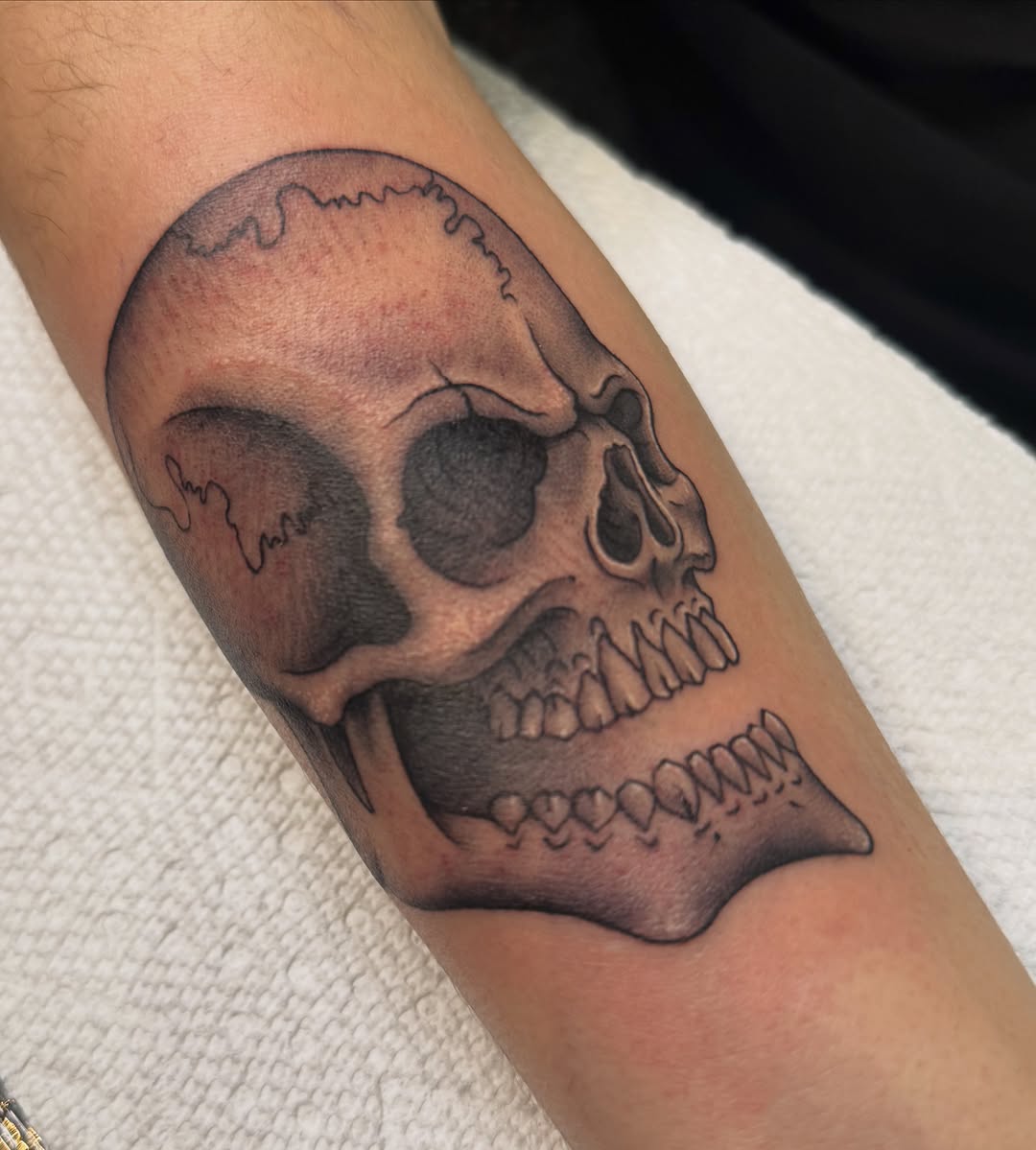 Tattoo by @aintnothinbutagthang817 β realism, black_and_grey