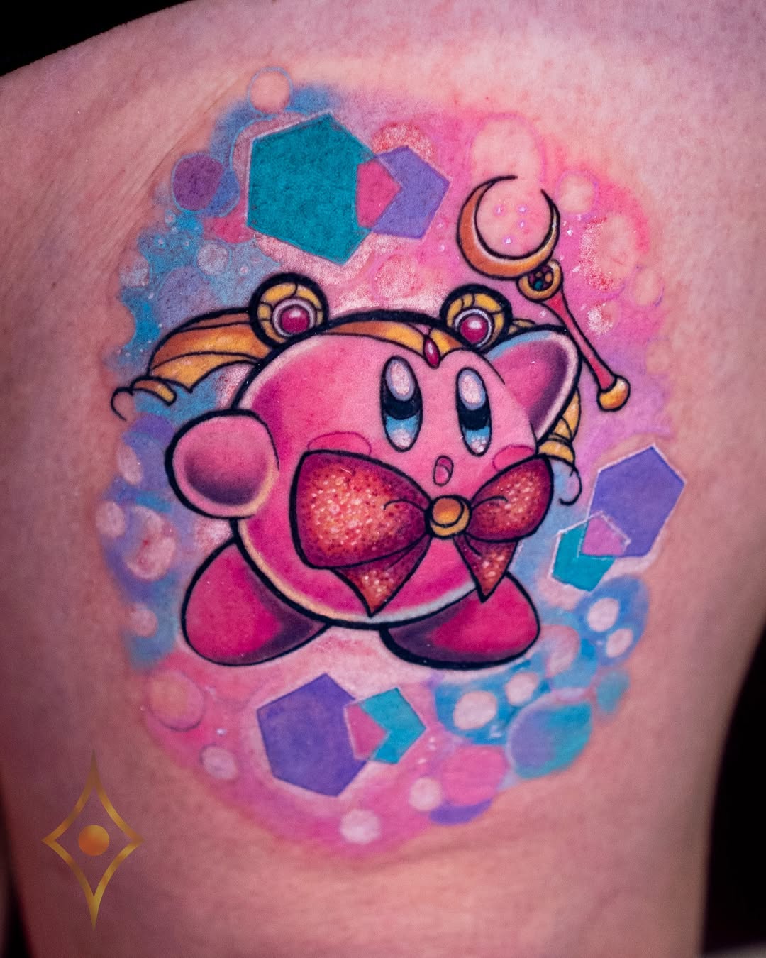 Tattoo by @zol_helios — new_school, anime