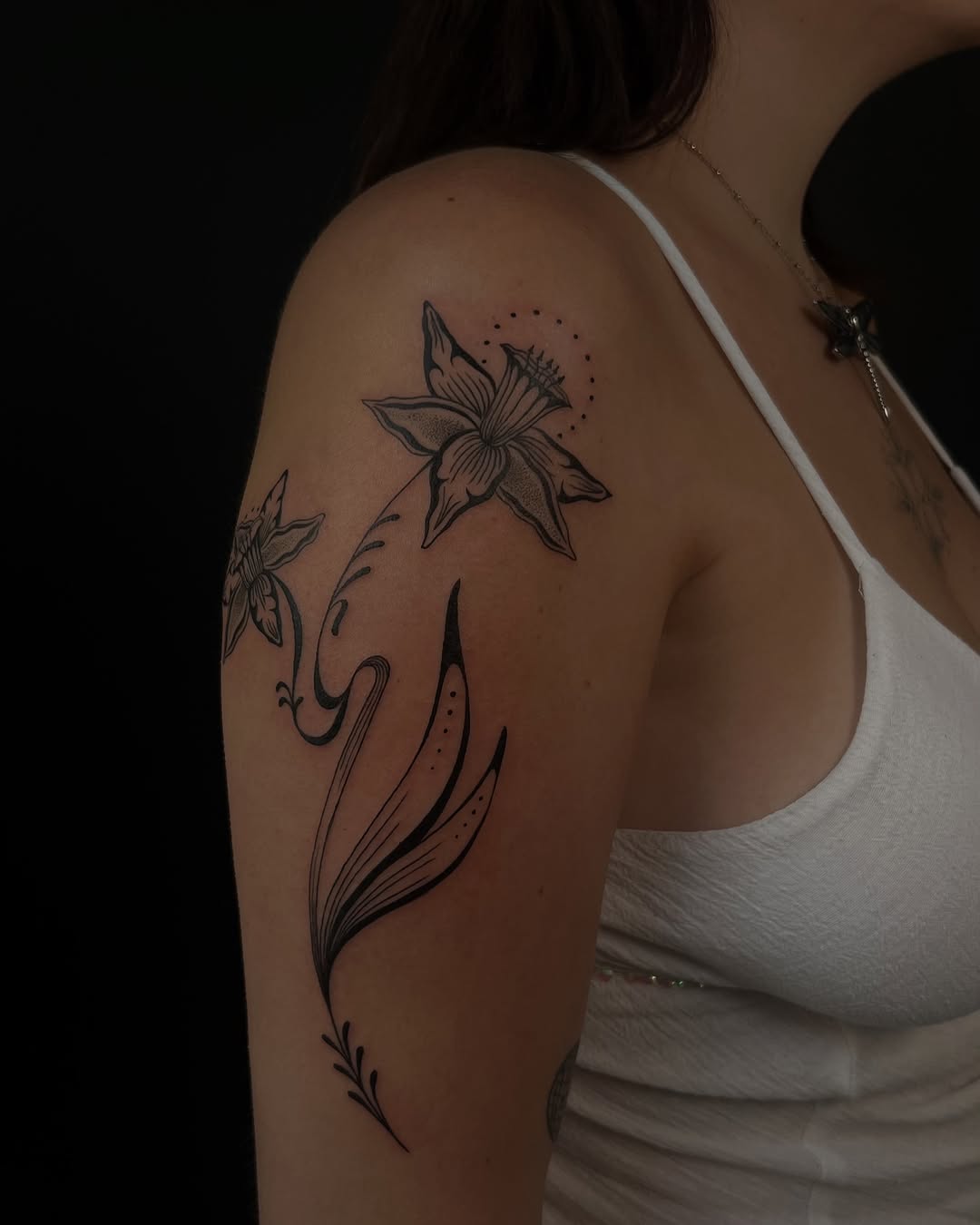 Tattoo by @aldentetattoo — fine_line, black_and_grey