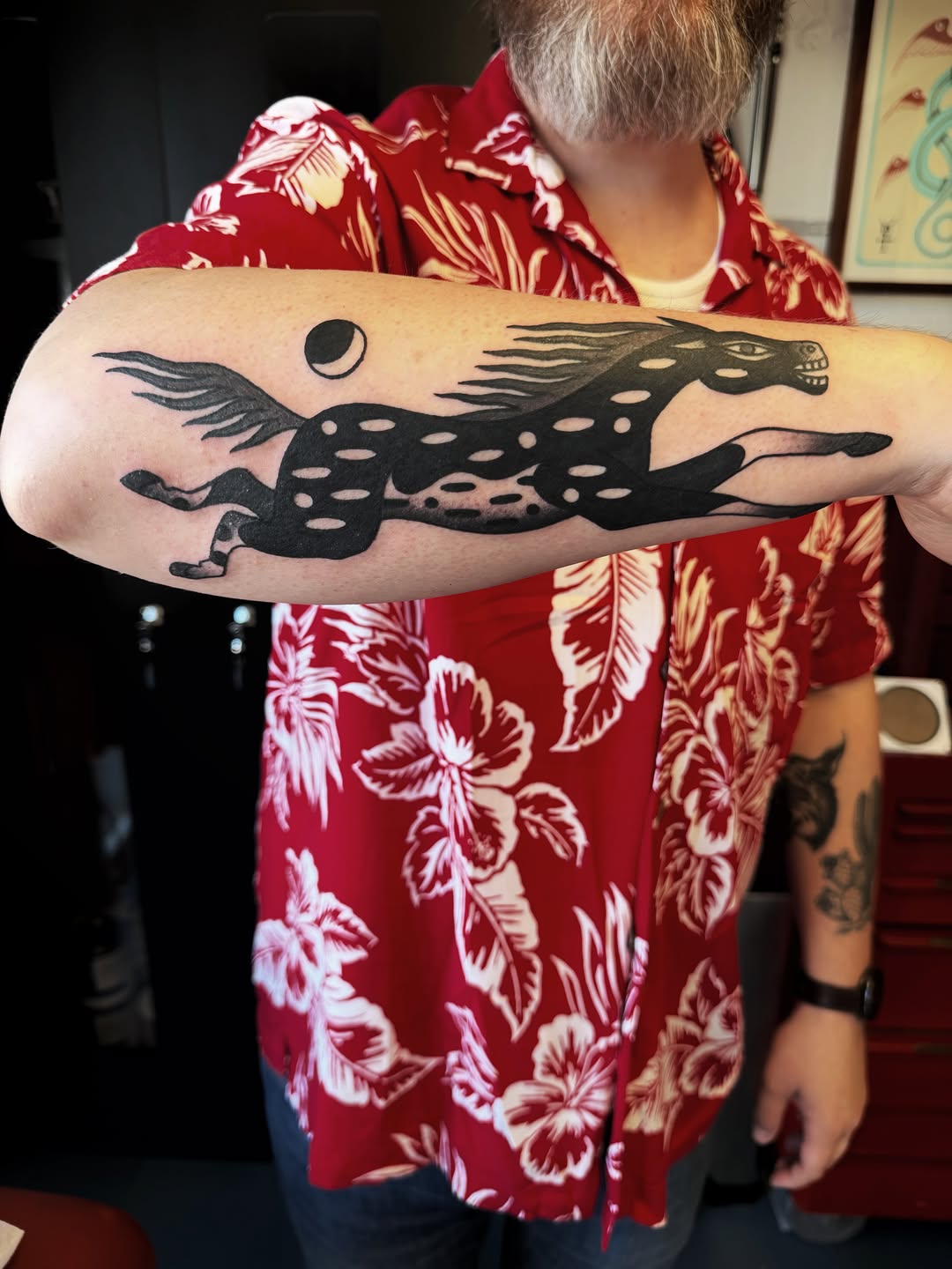 Tattoo by @maneefriday — blackwork