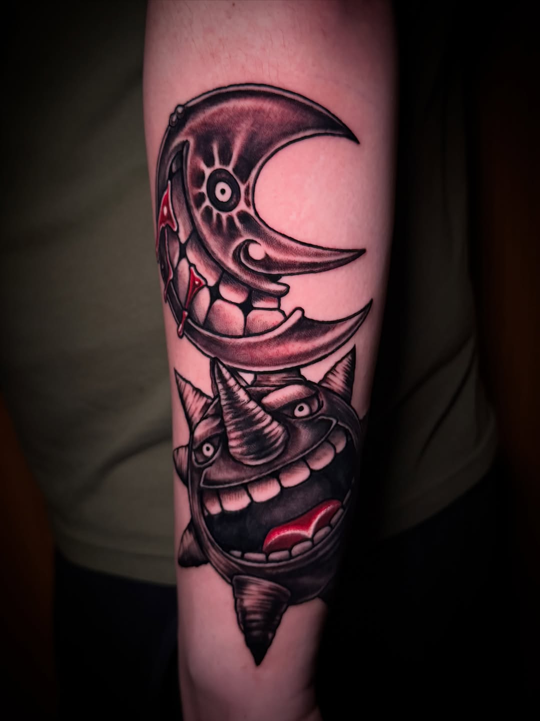 Tattoo by @tylerjewetttattoos — new_school, black_and_grey