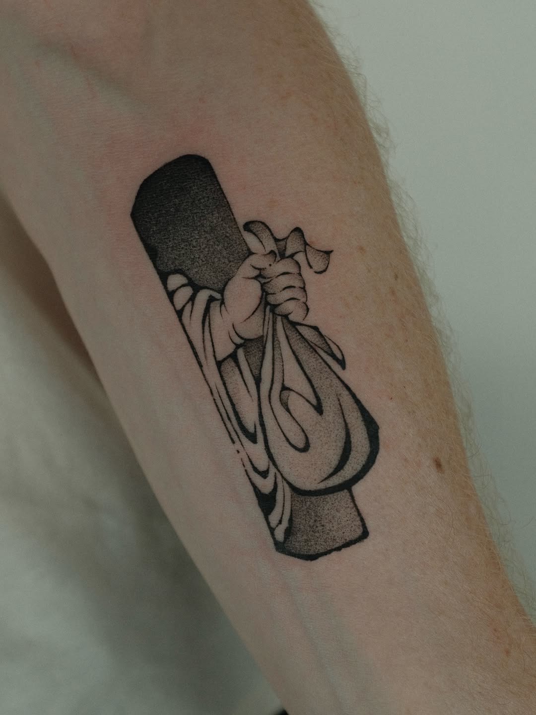 Tattoo by @xiaolun_tatt — dotwork, black_and_grey