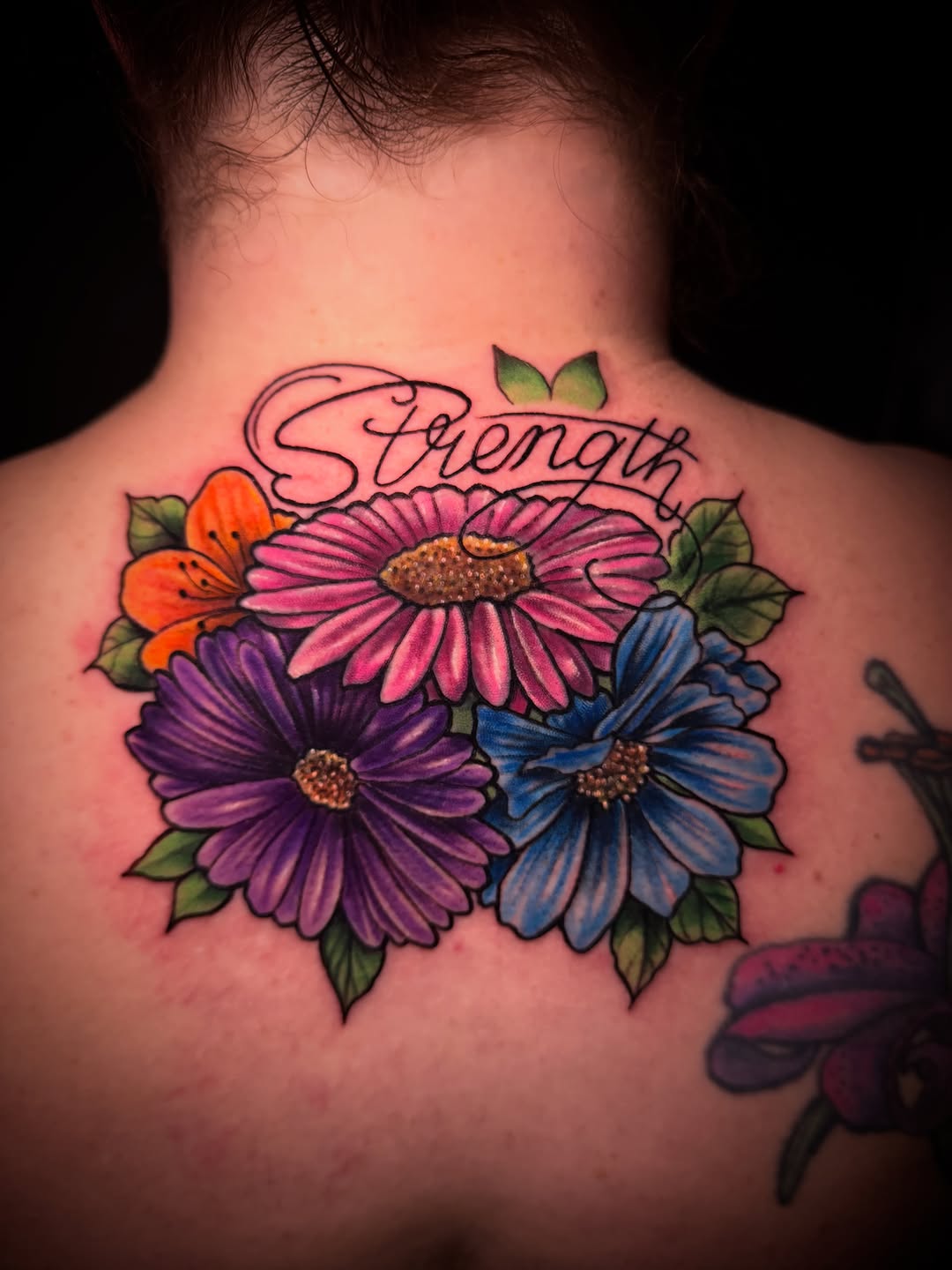 Tattoo by @tylerjewetttattoos — lettering_script, realism
