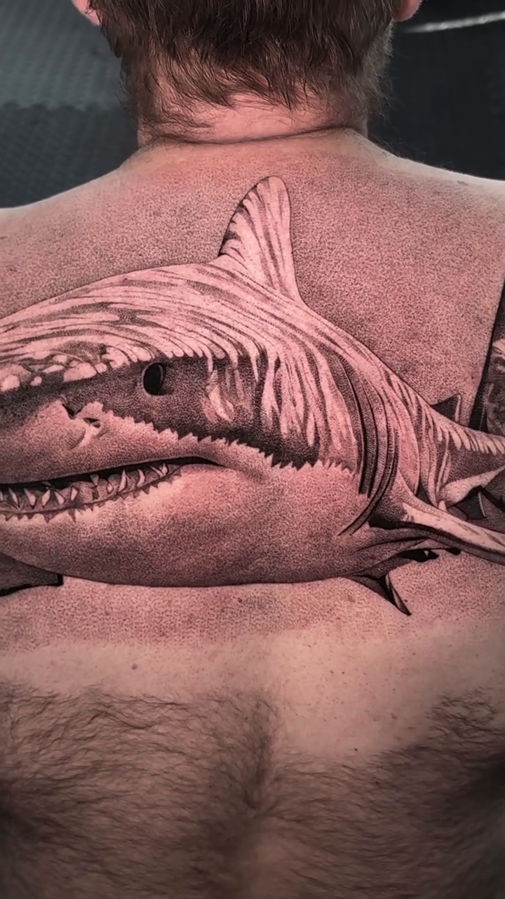 Tattoo by @_escobart — realism, black_and_grey