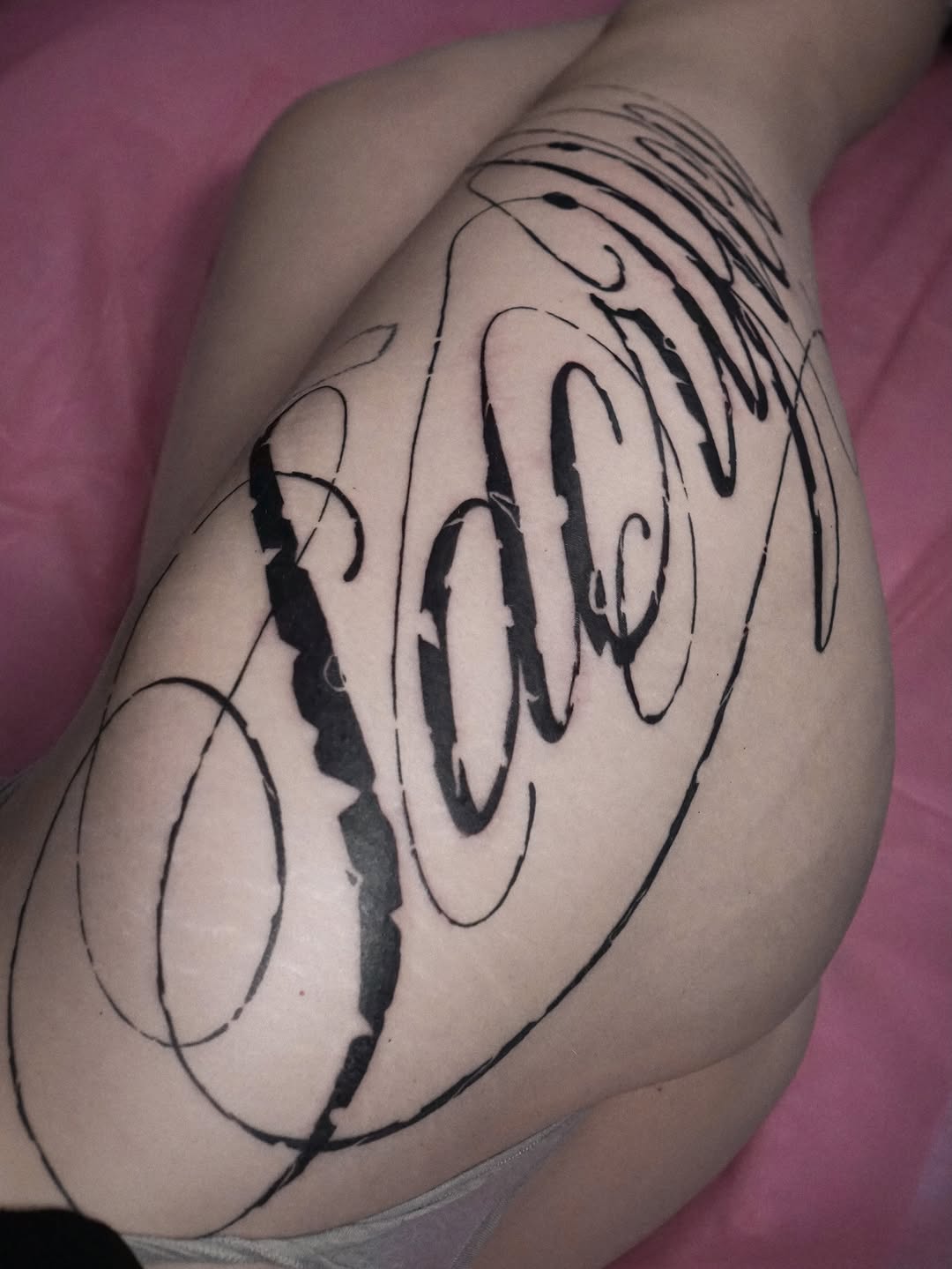 Tattoo by @gremlin.tats β lettering_script